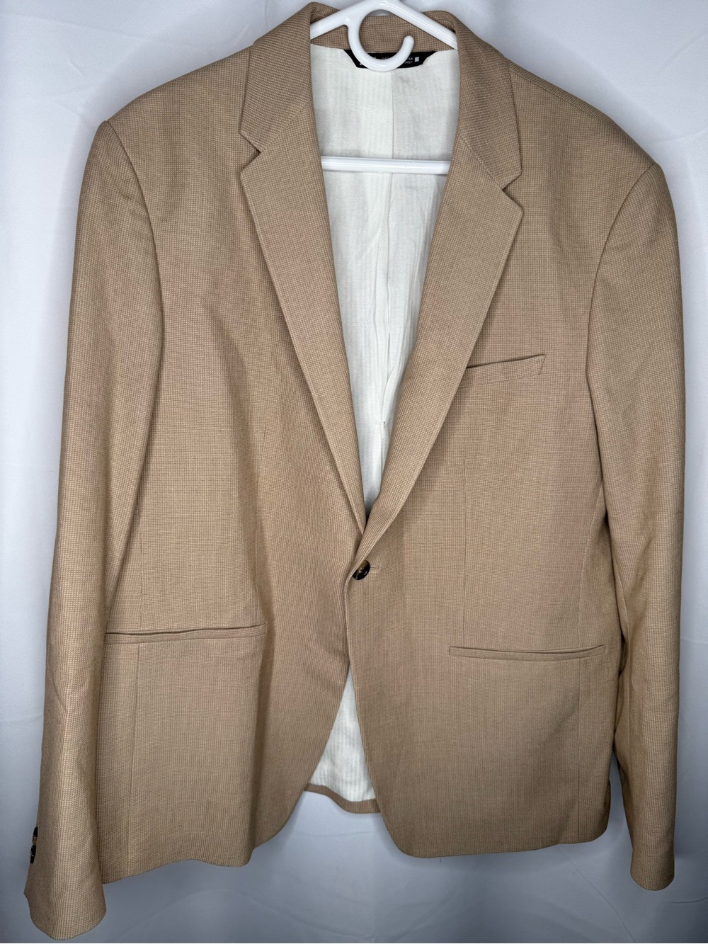Zara men’s one button blazer tan size 44